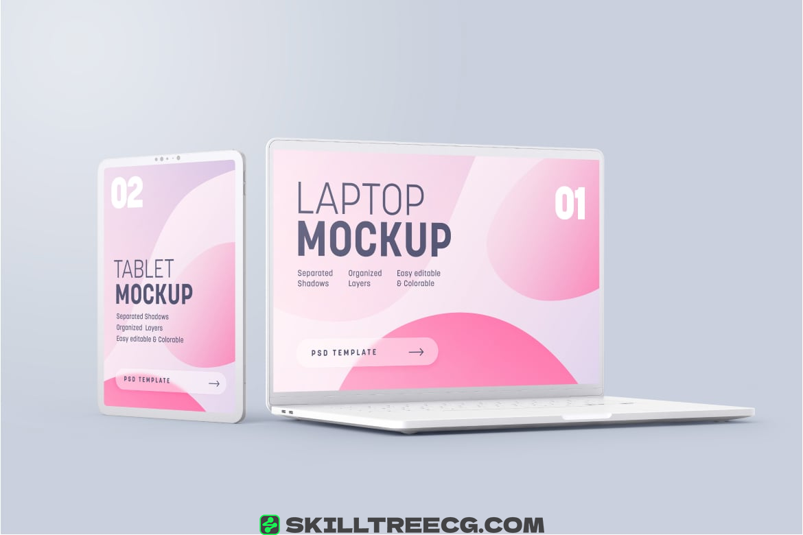 图片[4]-Multi Device Clay Mockup Set（330374）-技能树